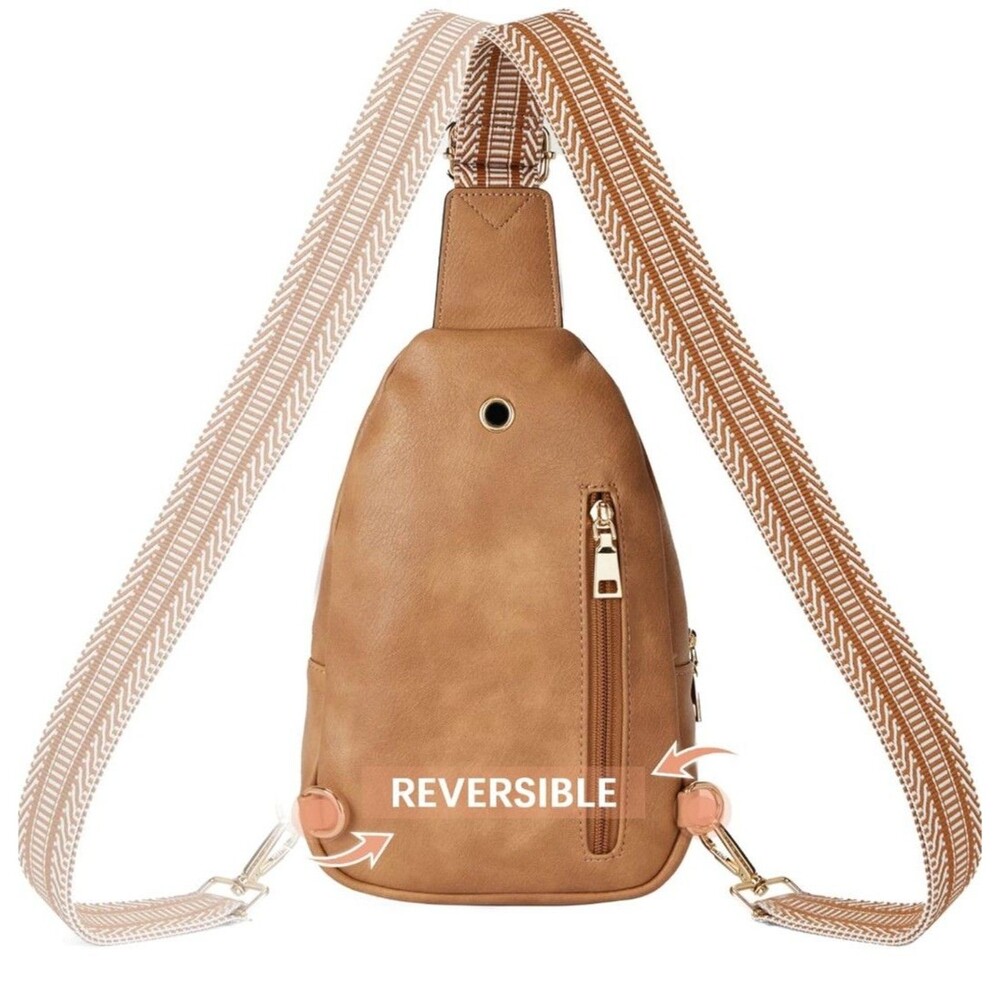 BOSTANTEN Small Sling Bag for Women Leather Crossbody Bags Fanny Pack Chest Bag - Picture 7 of 10